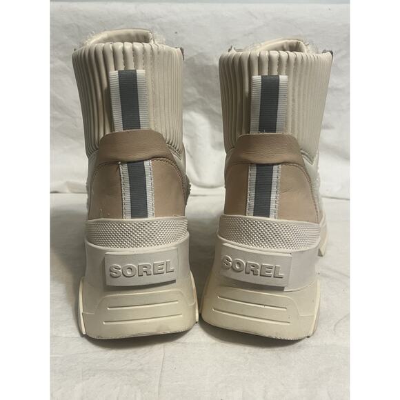 SOREL Brex™ Boot Women's Cozy Lace Waterproof Nova Sand Sea Salt Size 8.5 - Picture 3 of 8